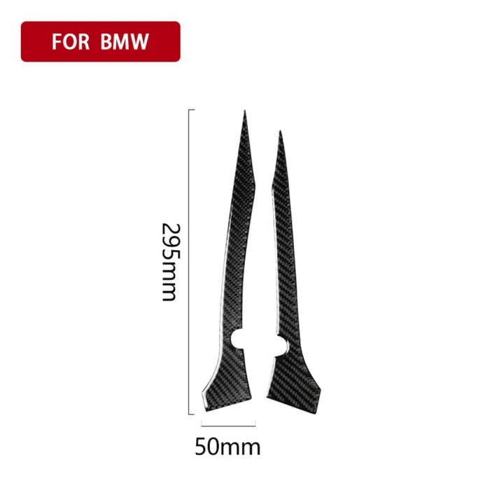 2 PCS Car Carbon Fiber Rearview Mirror Bumper Strip Decorative Sticker for BMW G30 (2018-2019) / ...