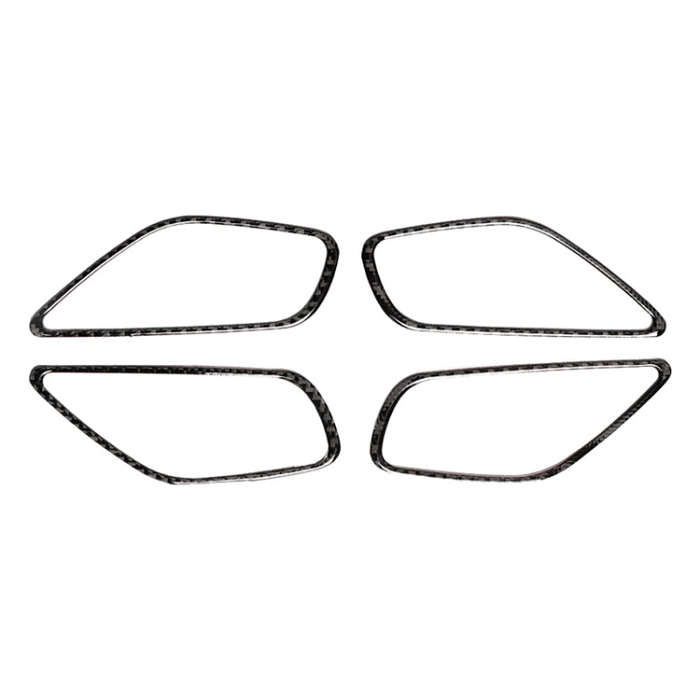 4 PCS Car Carbon Fiber Door Inner Handle Frame Decorative Sticker for Mazda Axela 2014 / 2017-201...
