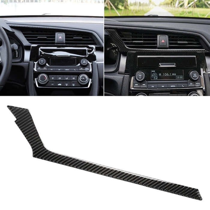 Car Carbon Fiber Central Control Air Outlet Below Decorative Sticker for Honda Tenth Generation C...