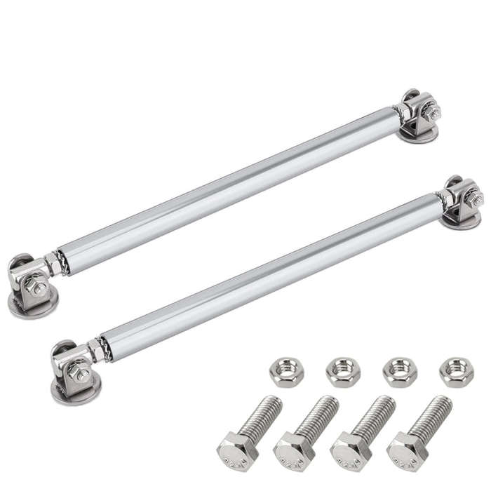 2 PCS Car Modification Adhesive Surrounded Rod Lever Front and Rear Bars Fixed Front Lip Back Sho...