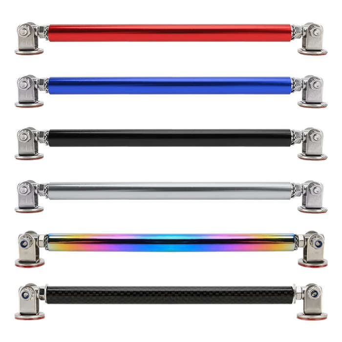 2 PCS Car Modification Adhesive Surrounded Rod Lever Front and Rear Bars Fixed Front Lip Back Sho...