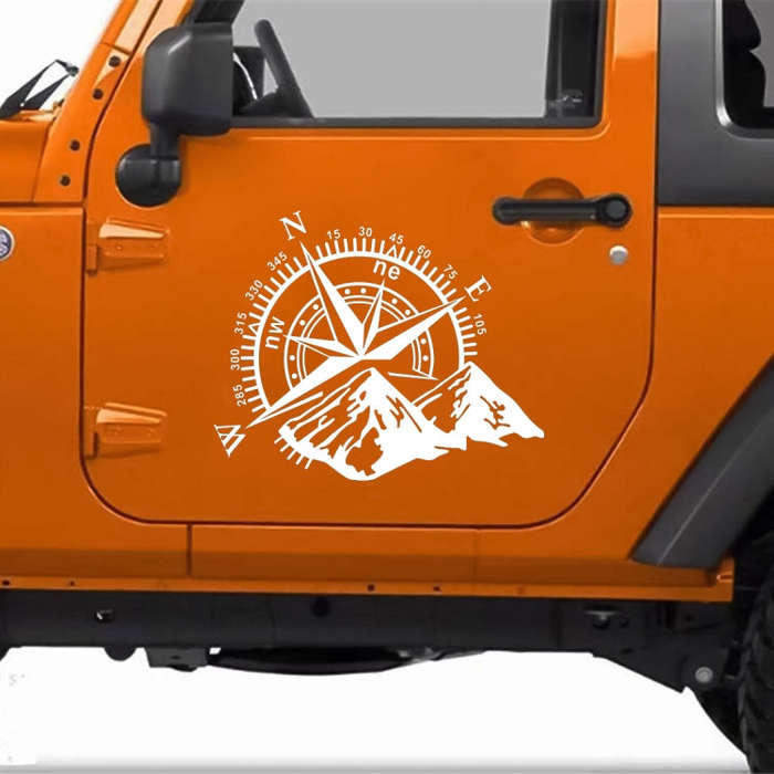 Car Styling Mountain Compass PVC Sticker Auto Decorative Sticker, D-813