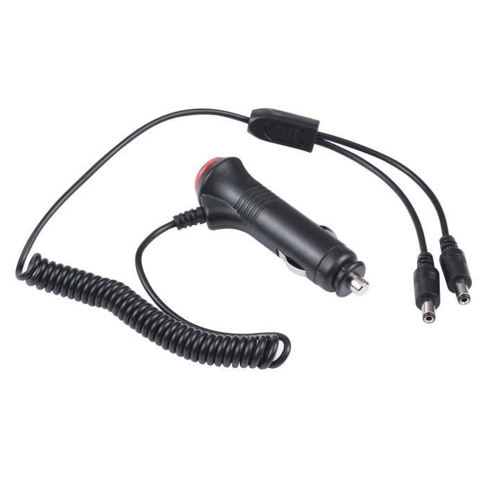 12-24V Car Cigarette Lighter Switch Plug to DC5.5x2.1mm Charger Spring Power Cable, Switch Plug
