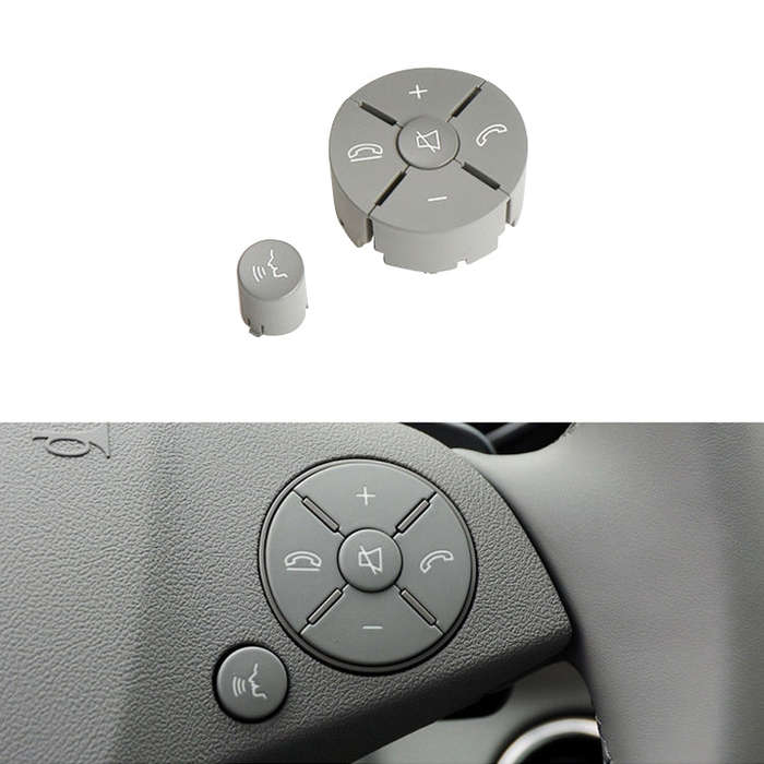 Car Right Side Steering Wheel Switch Buttons Panel for Mercedes-Benz W204 2007-2014, Left Driving...