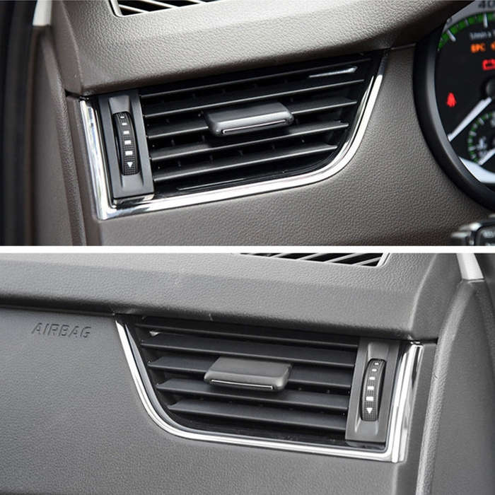 Car Right Side No.4 Air Conditioning Exhaust Switch Paddle for Skoda Octavia 2014-2019, Left Driv...