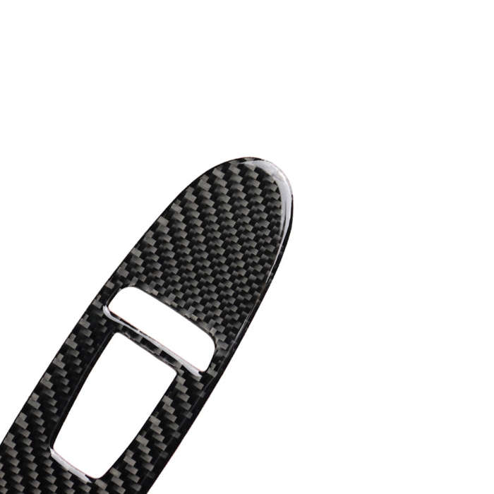 2 PCS Car Carbon Fiber Window Lift Panel Decorative Sticker for Infiniti Q50, Left Drive, Window ...