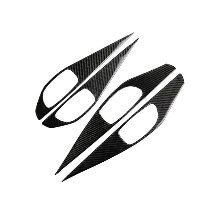4 PCS Car Carbon Fiber Door Inner Handle Panel Decorative Sticker for Infiniti Q50 2014-2020, Doo...