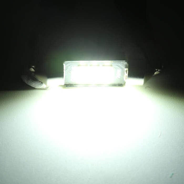 2 PCS 39mm DC12V / 2.5W / 6000K / 170LM 6LEDs SMD-3030 Car Reading Lamp Dome Light, 39mm