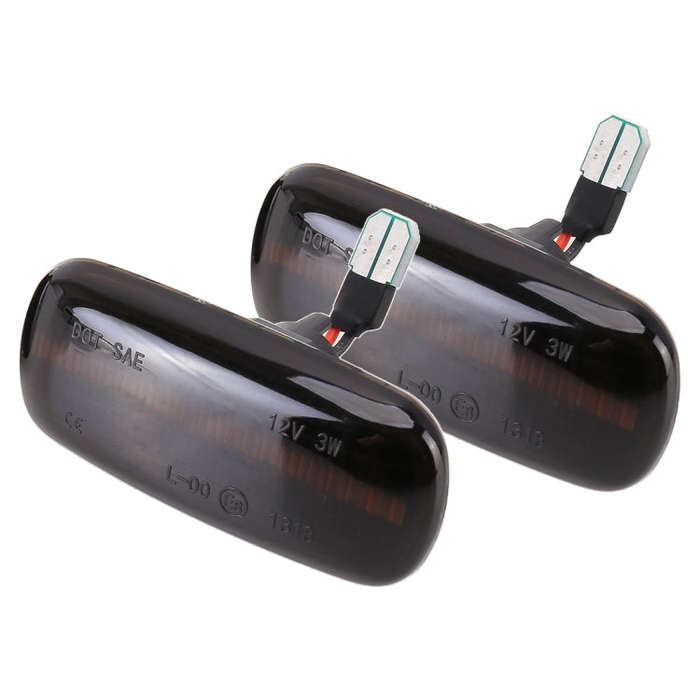 2 PCS DC12V / 3W Car LED Dynamic Blinker Side Lights Flowing Water Turn Signal Light for Audi, Ye...