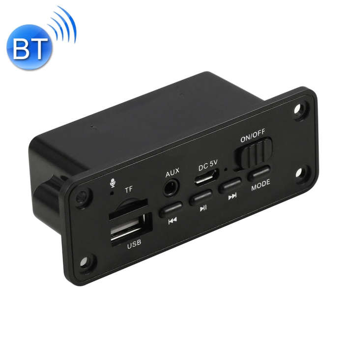 Car 5V 2x3W Audio MP3 Player Decoder Board FM Radio TF USB 3.5mm AUX, with Bluetooth and Recordin...