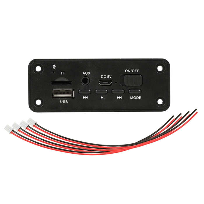 Car 5V 2x3W Audio MP3 Player Decoder Board FM Radio TF USB 3.5mm AUX, with Bluetooth and Recordin...