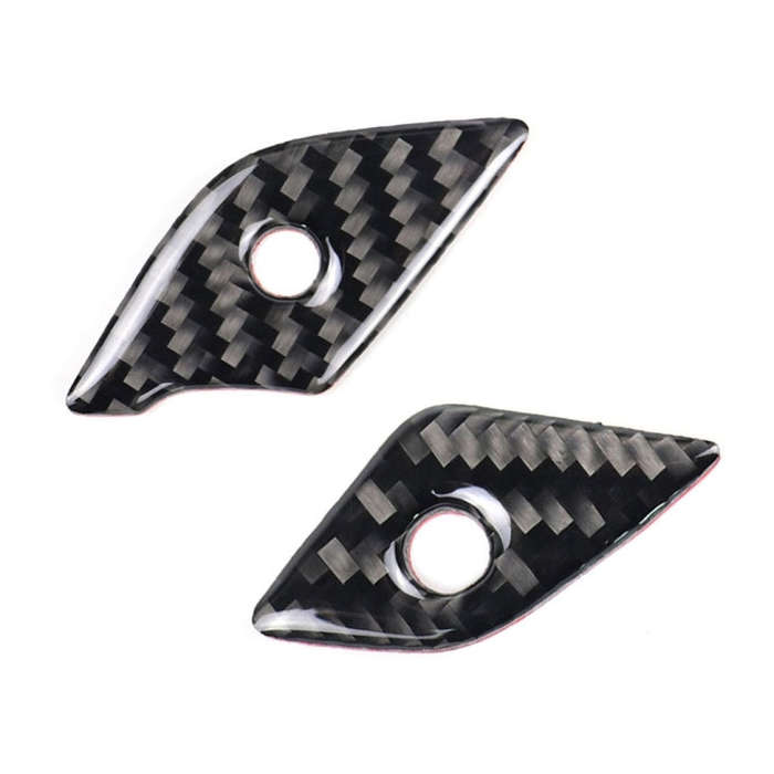 4 in 1 Car Carbon Fiber Steering Wheel Button Decorative Sticker for Cadillac xt5 2016-2017, Left...