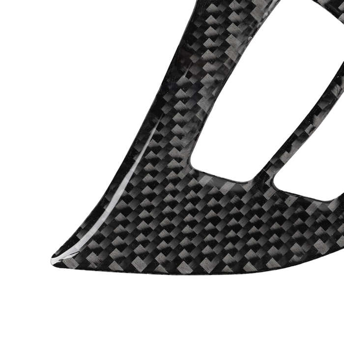 3 in 1 Car Carbon Fiber Solid Color Steering Wheel Button Decorative Sticker for BMW E70 2008-201...