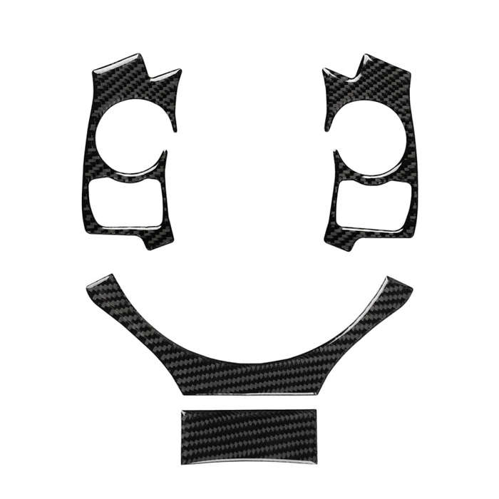 4 in 1 Car Carbon Fiber Steering Wheel Button Decorative Sticker for Lexus IS250 NX200 200t 300h,...