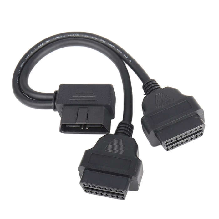 16PIN Car L Shape 90 Degree Connect OBD Diagnostic Extended Cable OBD2 Male to Female Cable, OBD2...
