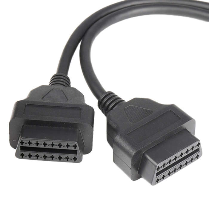 16PIN Car L Shape 90 Degree Connect OBD Diagnostic Extended Cable OBD2 Male to Female Cable, OBD2...