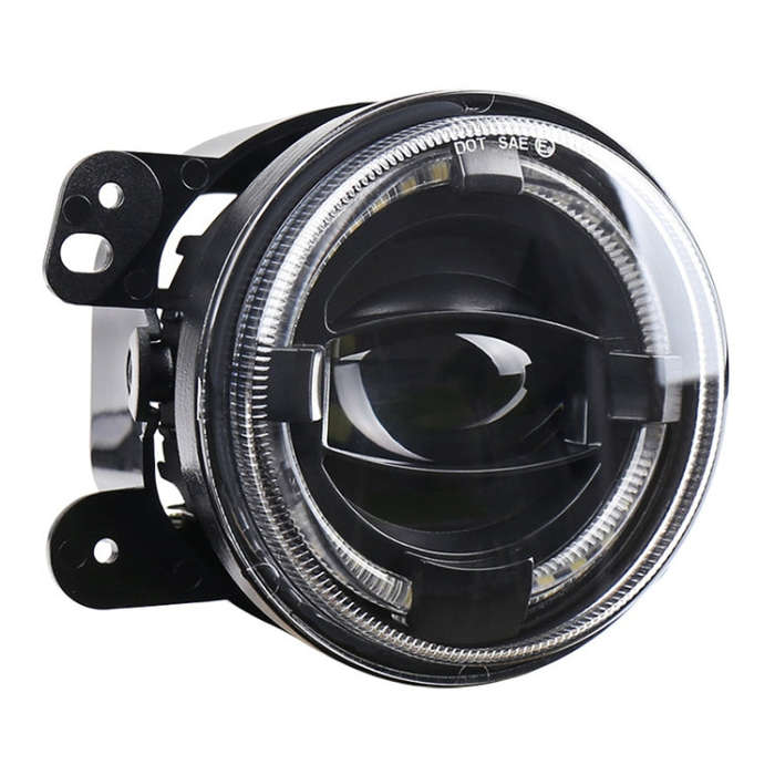 2 PCS 4 inch Car LED Angel Eyes Spotlight Modified Fog Lights for Jeep Wrangler / Dodge / Chrysle...