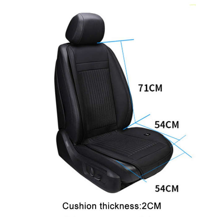 Car 12V Cushion Summer USB Breathable Ice Silk Seat Cover, Eight Fans + Ventilation and Refrigera...