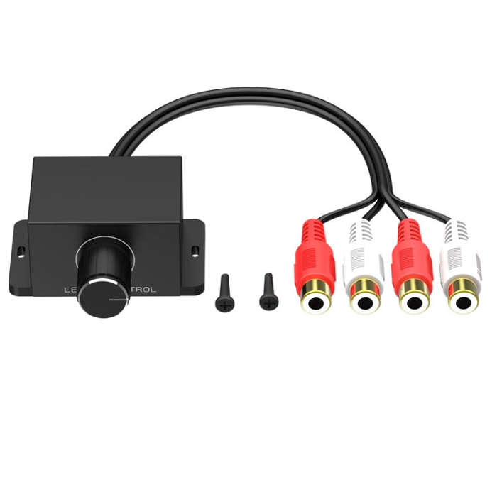 Universal Car Modified Panel Audio Volume Knob RCA Head Audio Volume Control Knob Volume Adjuster...
