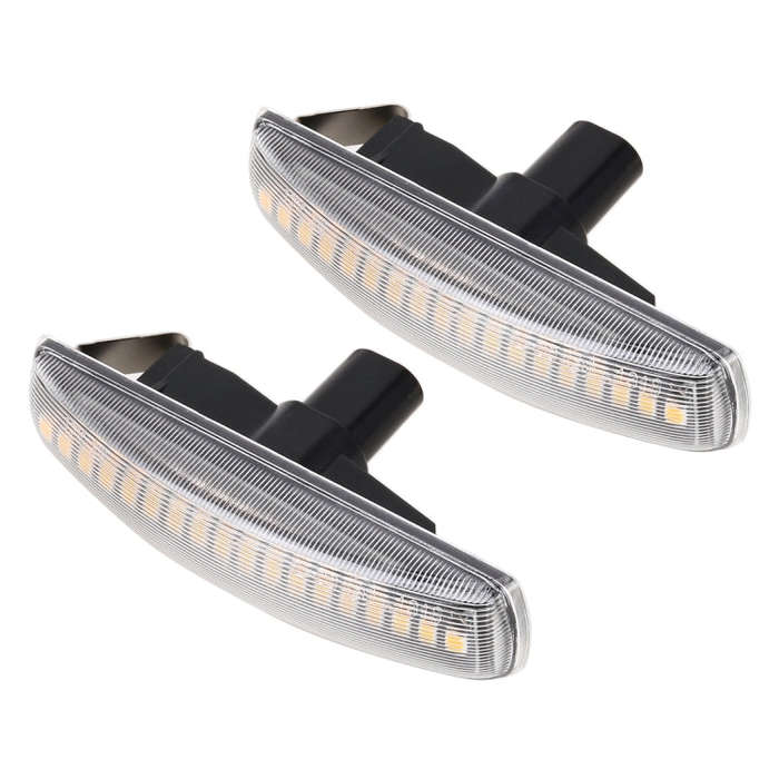 2 PCS DC12V / 3W Car LED Dynamic Blinker Side Lights Flowing Water Turn Signal Light for Land Rov...