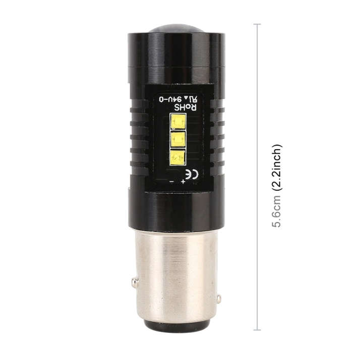 2 PCS 1157 / BAY15D DC12V 4.3W 6000K 500LM Car Brake Lights with 12LEDs SMD-2525, 1157 / BAY15D