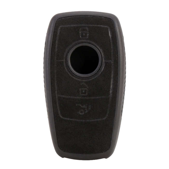 Car Flocking Plastic Square-shaped Key Protective Cover Two Buttons for Mercedes-Benz, Two Button...