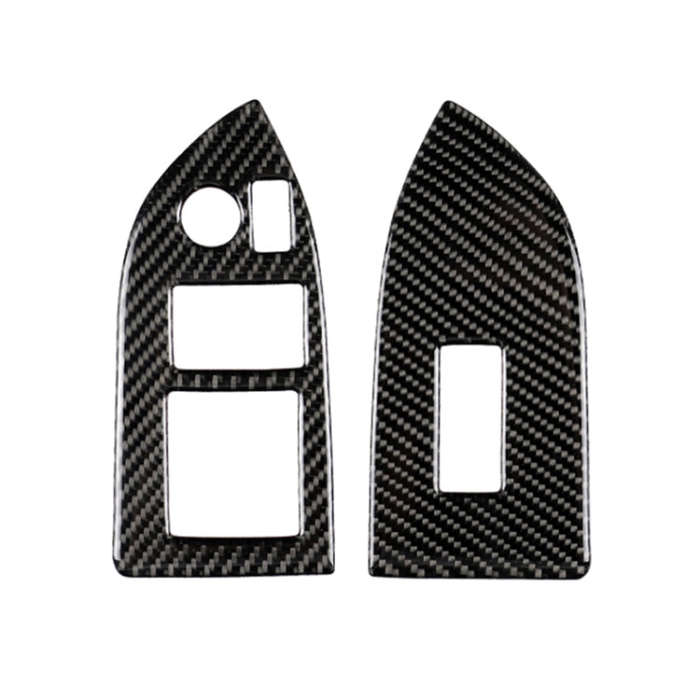 Car Carbon Fiber Window Glass Lifting Panel Decorative Sticker for Subaru BRZ / Toyota 86 2013-20...