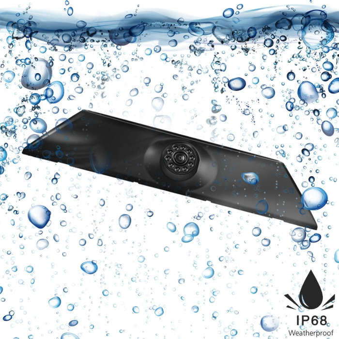 PZ474 Car Waterproof 170 Degree Brake Light View Camera + 7 inch Rearview Monitor for Iveco Daily...
