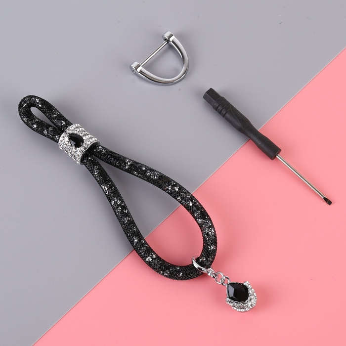 Car Diamond Metal + Plastic Keychain