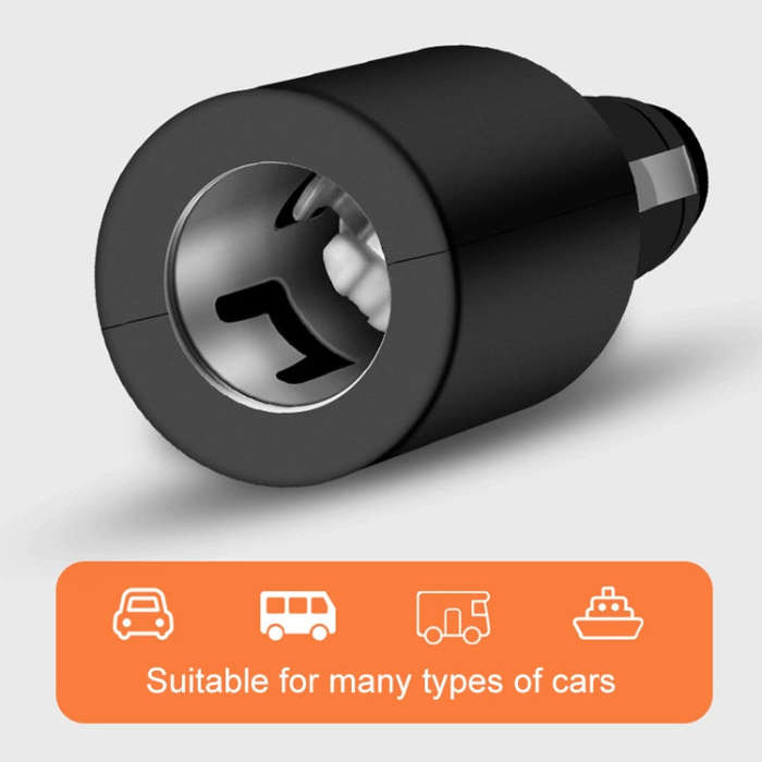 Car Free Installation Cigarette Lighter Socket Converter, SKU-03