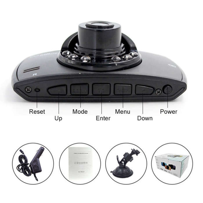 G30 2.2 inch Car 480P Single Recording Driving Recorder DVR Support Parking Monitoring / Loop Rec...