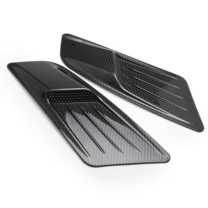 2 PCS Car Decorative Air Flow Intake Scoop Bonnet Side Fender Vent Hood Set for Ford Mustang 2015...