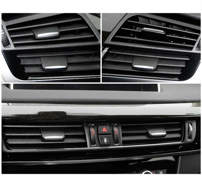 Car Front Air Conditioning Exhaust Switch Paddle Air Conditioning Leaf Clip for BMW X5 / X6, Left...