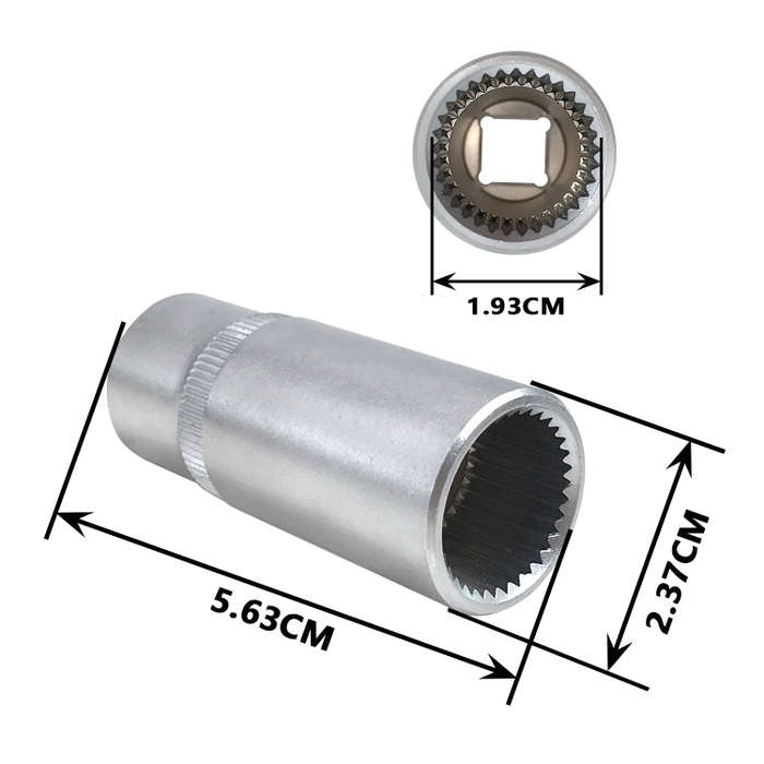 ZK-042 Car Fuel Injection Pump Socket 33 PT Spline 1/2 inch 4026 for Mercedes-Benz, ZK-042