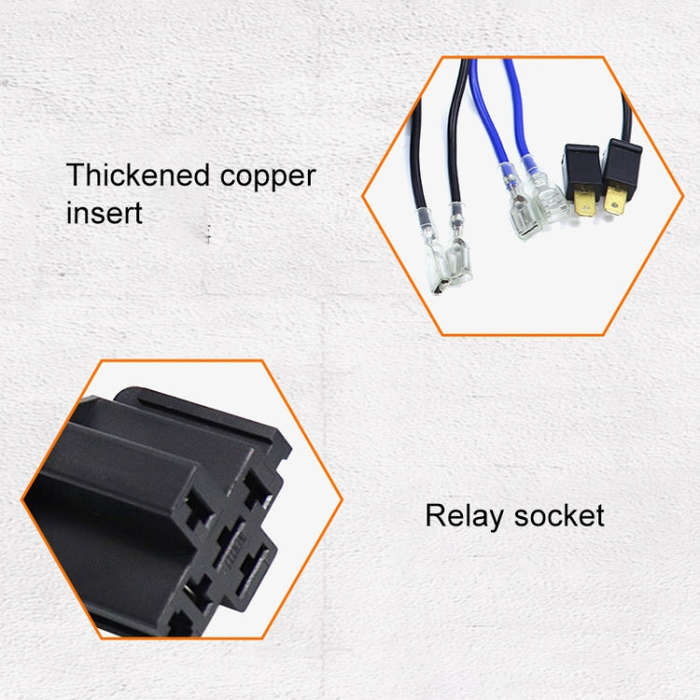 12V Car Horn Wiring Harness Relay Cable, 12V