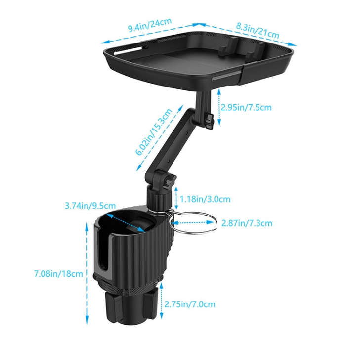 Car Beverage Table Food Rack Mobile Phone Holder, Beverage Table Food Rack