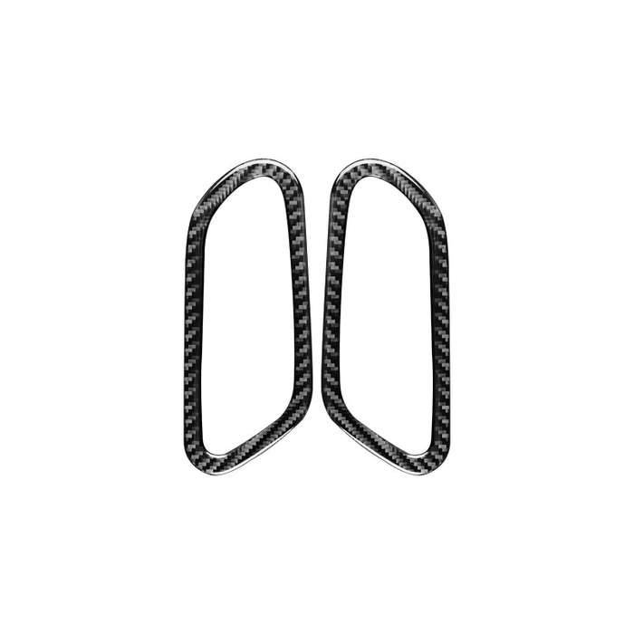 2 PCS / Set Carbon Fiber Car Inner Door Handle Decorative Sticker for Volkswagen Scirocco 2009-20...
