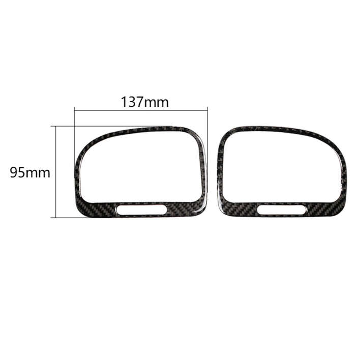 Carbon Fiber Car Left Right Air Outlet Decorative Sticker for Volkswagen Golf 6 2008-2012, Left R...