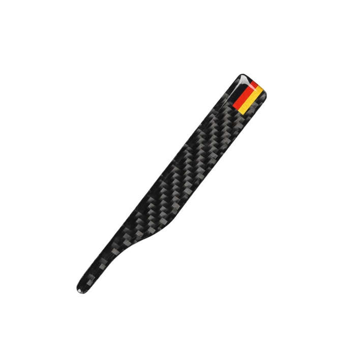 Car Carbon Fiber German Flag Pattern Rearview Mirror Anti-collision Sticker for Audi TT, Left and...