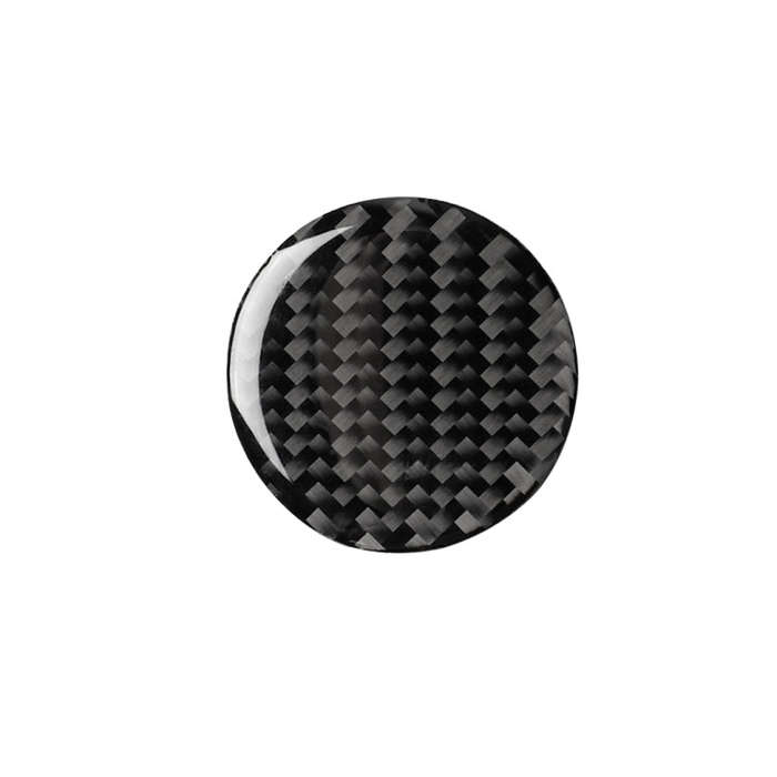 Car Carbon Fiber Central Control Knob Decorative Sticker for Audi A3 / A4L 2014-2019, Left and Ri...