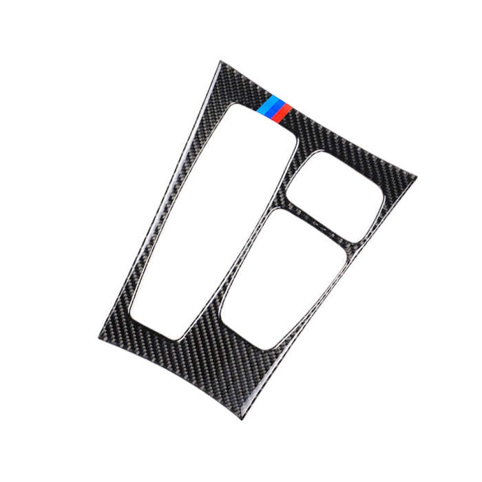 Car Carbon Fiber Tricolor Gear Panel Decorative Sticker for BMW X5 2008-2013 / X6 2009-2014, Low-...