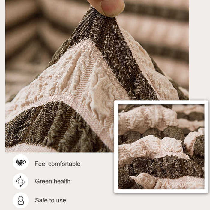 Four Seasons Universal Elastic Full Coverage Skirt Style Sofa Cover, Size: Single S 90-140cm