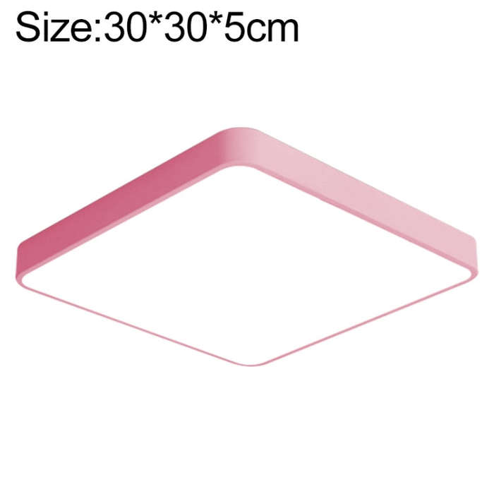 Macaron LED Square Ceiling Lamp, 3-Colors Light, 30cm, 40cm, 50cm, 60cm