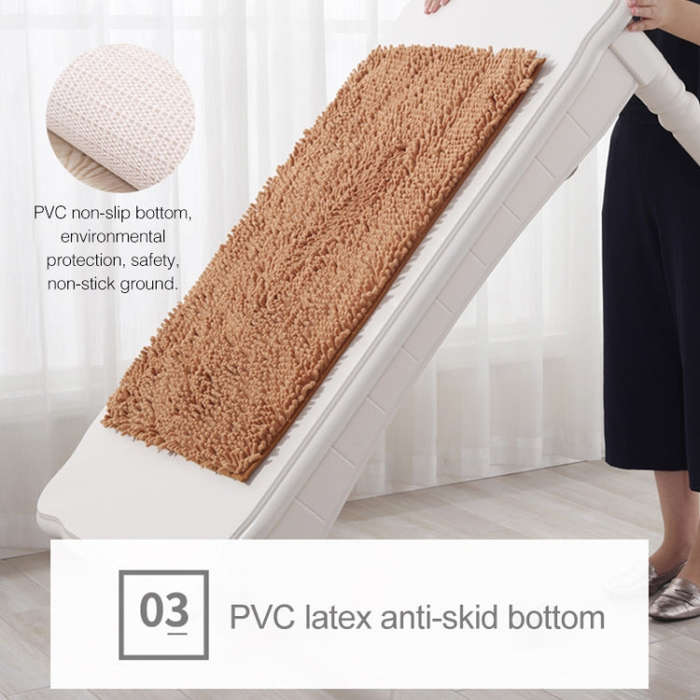 Chenille Non Slip Shaggy Soft Water Absorption Bedroom Bathroom kitchen Carpet Mat, 33 x 50cm, 40...