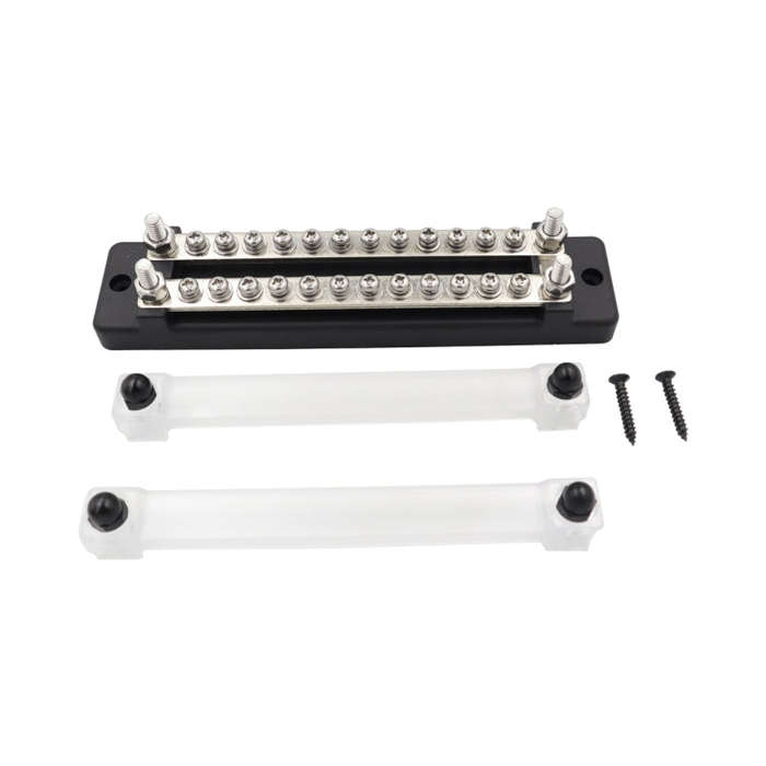 CP-3111 1 Pair 150A 12-48V RV Yacht Double-row 12-way Busbar, CP-3111