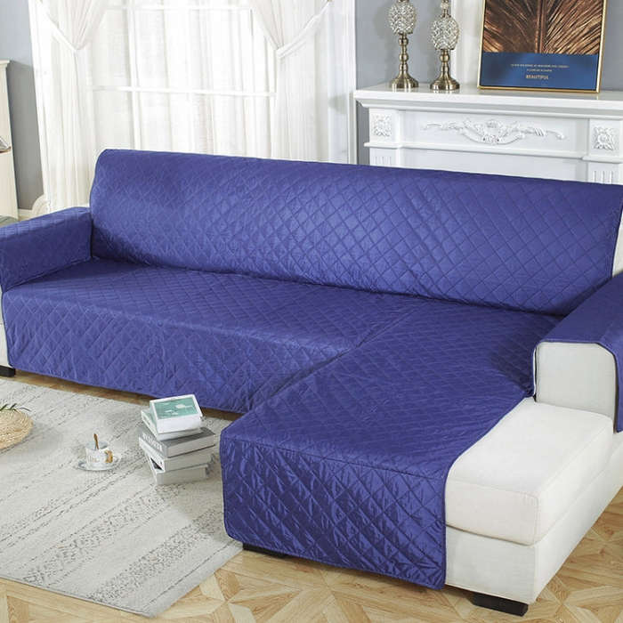 Waterproof Non-slip Pet Cushion One-piece Assemble Sofa Cover, Left-200x270cm, Right-200x270cm, L...