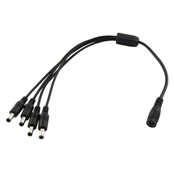 DC Female to DC Male Power Connection Extension Cable, 0.37m 3 in 1, 0.37m 4 in 1, 0.37m 6 in 1, ...