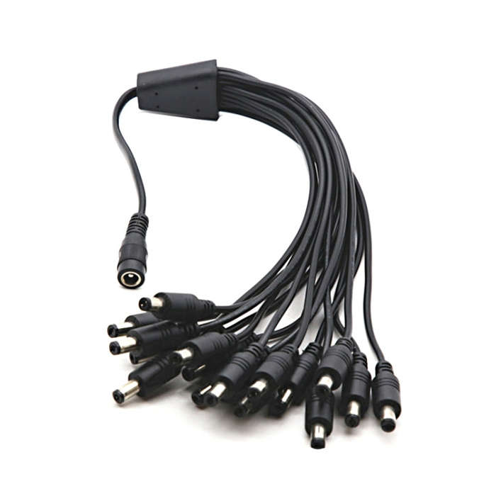 DC Female to DC Male Power Connection Extension Cable, 0.37m 3 in 1, 0.37m 4 in 1, 0.37m 6 in 1, ...
