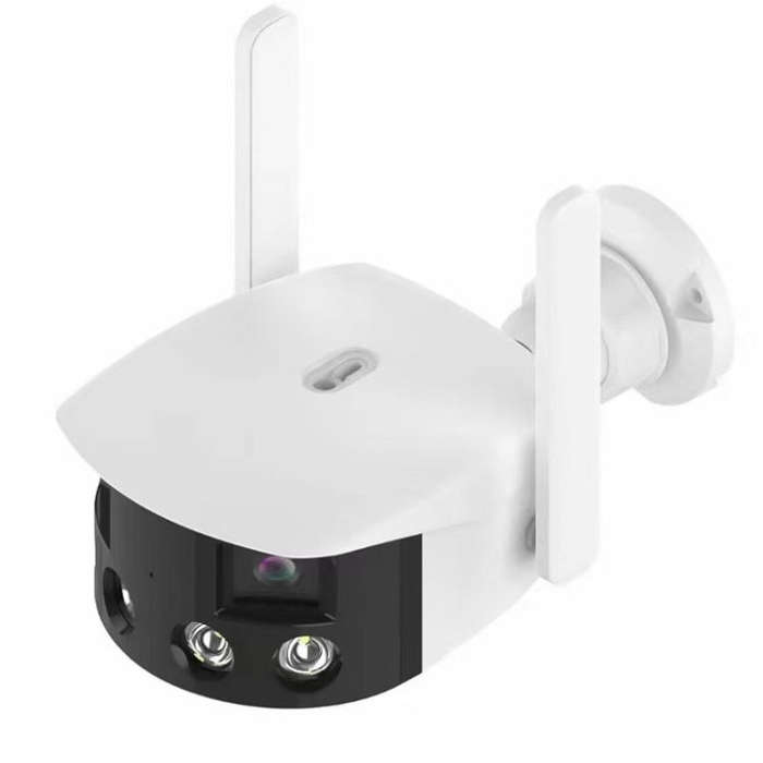 Q38 WIFI Humanoid Recognition AI Alarm 180 Degree Dual 2MP IP Camera, AU Plug, US Plug, EU Plug, ...