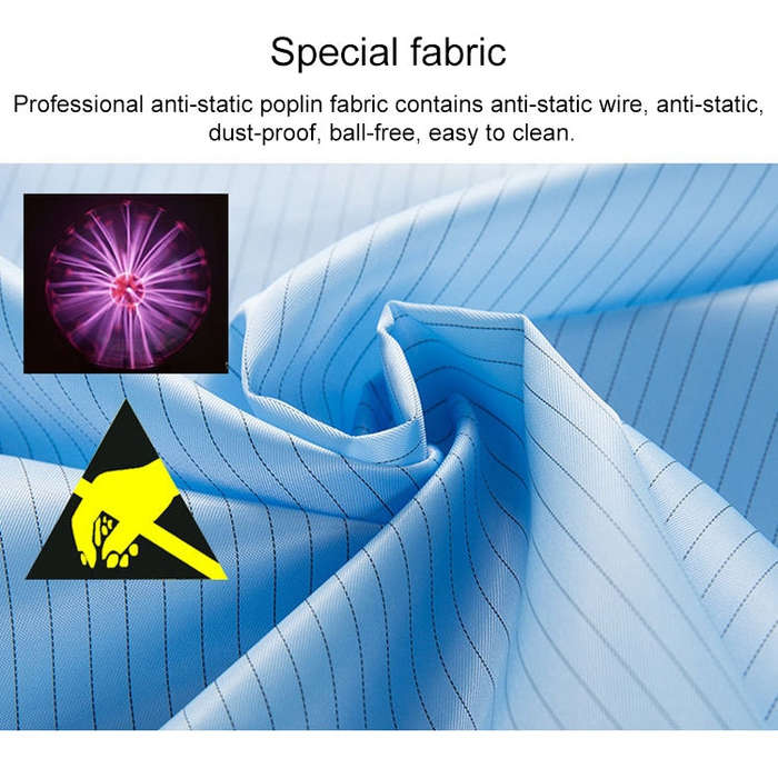 Striped Anti-static Split Hood Dust-proof Work Suit, S, M, L, XL, XXL, XXXL, XXXXL, XXXXXL